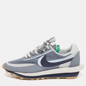 Nike X Sacai Ld Waffle Kiss Of Death 2 Size 45 Grey Mesh And Leather Low Top